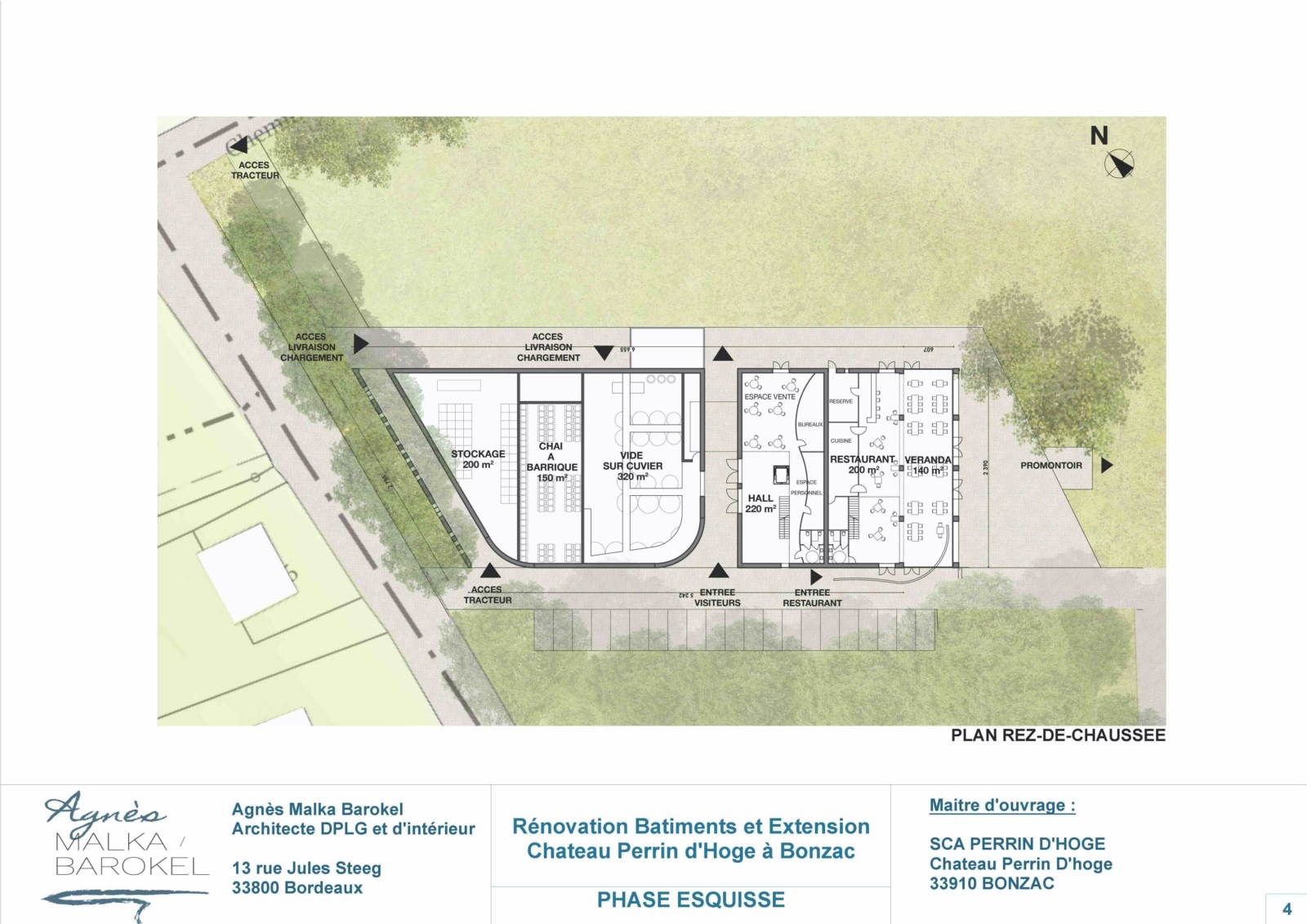 architecte bordeaux: construction d'un chai en gironde