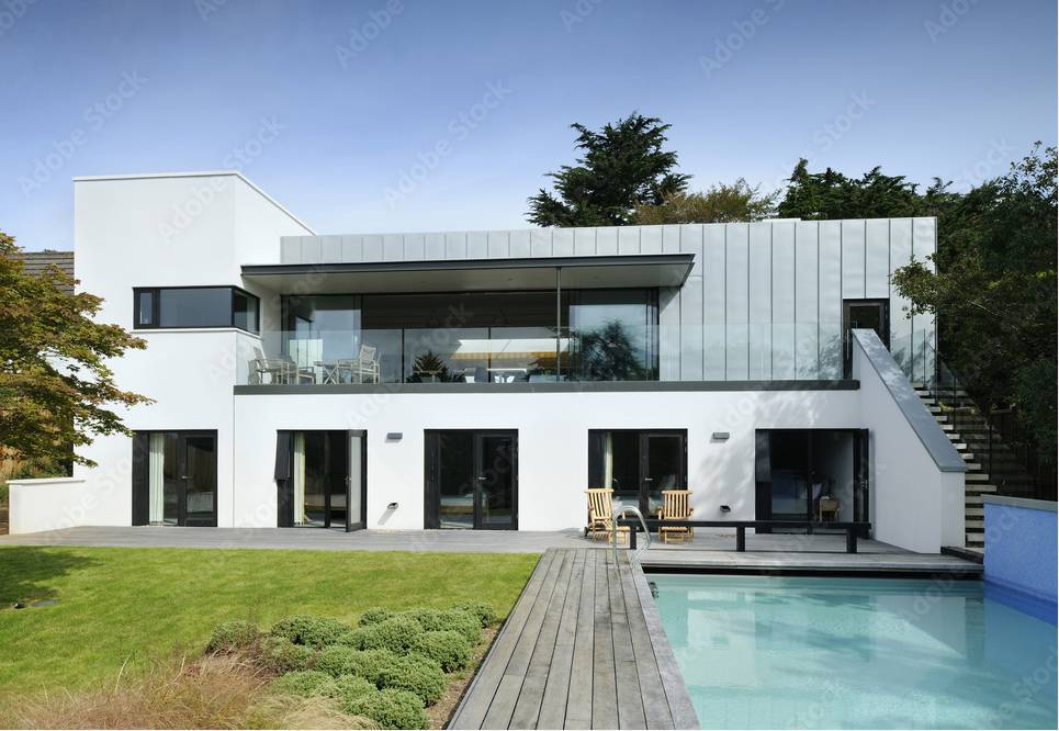 faire appel à un architecte pour la construction maison moderne avec toit terrasse contemporraine sur le Bassin d'Arcachon proche de Bordeaux