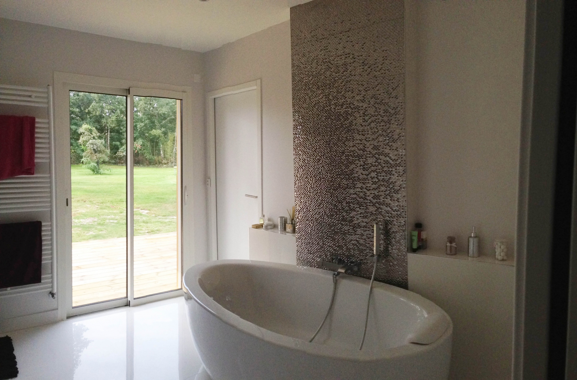 Construction maison ossature bois avec piscine  à Cestas proche de Bordeaux