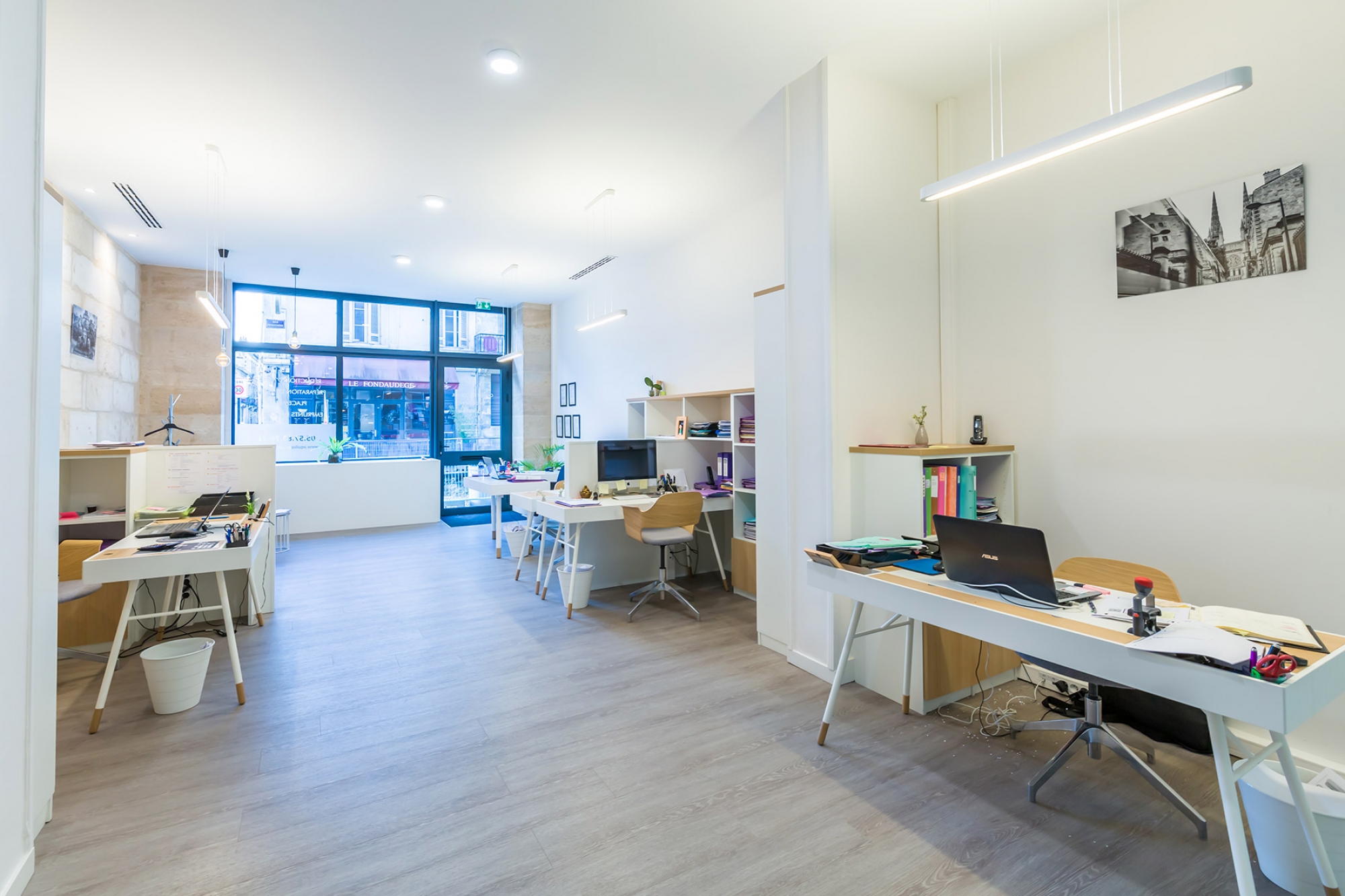 Aménagement de bureaux en centre ville par un architecte à Bordeaux en gironde