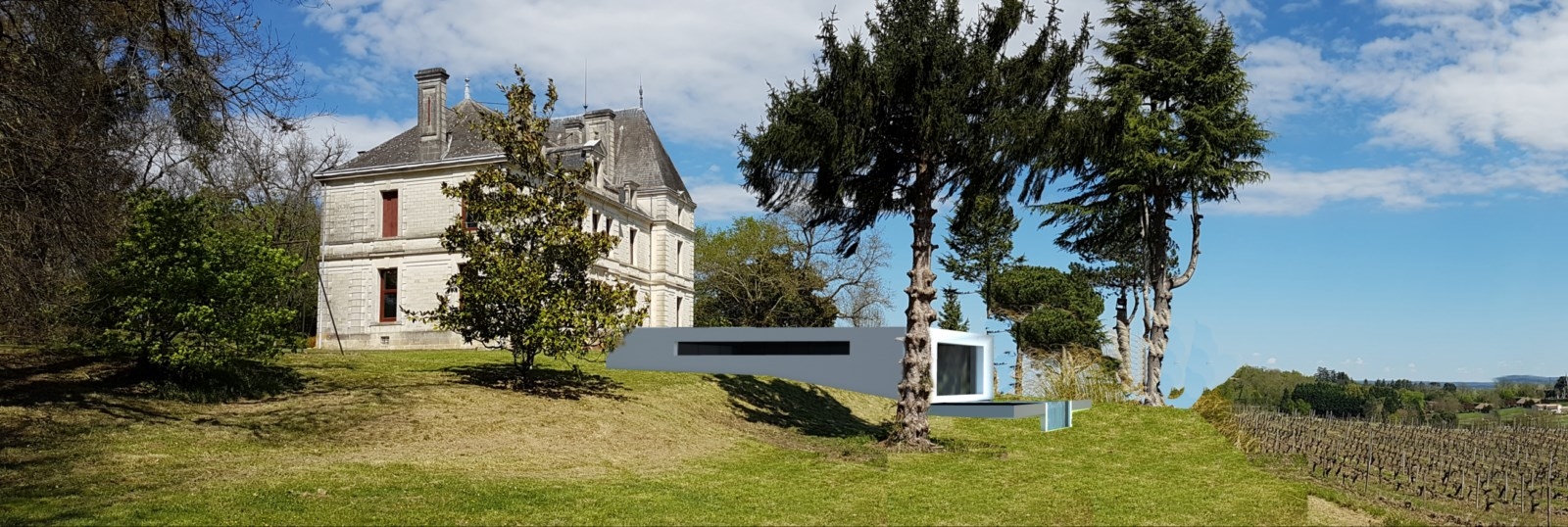 architecte bordeaux: construction d'un chai en gironde