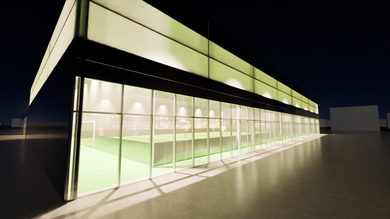 Construction d'une salle de sport avec terrain de Padel par un architecte DPLG  située à Talence et à Pessac  proche de Bordeaux, en Gironde