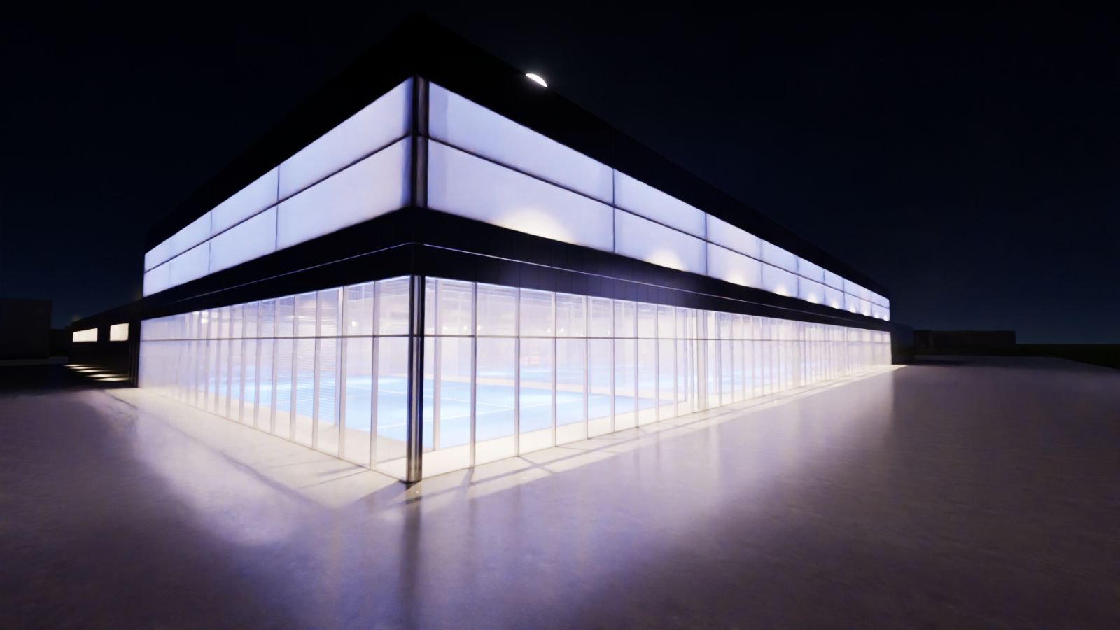 Construction d'une salle de sport avec terrain de Padel par un architecte DPLG  située à Talence et à Pessac  proche de Bordeaux, en Gironde