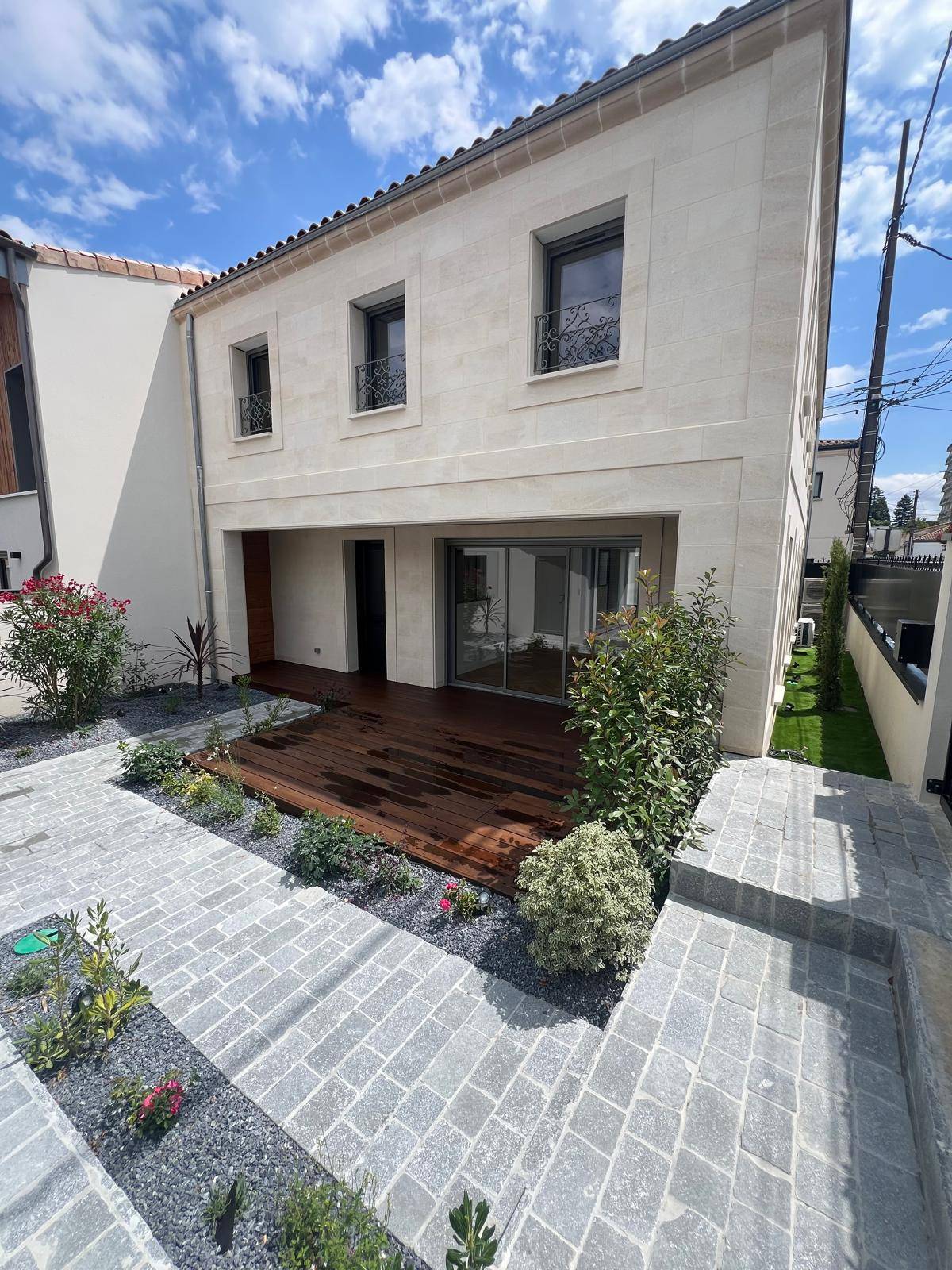 construction de deux maisons accolées à Mérignac proche de Bordeaux