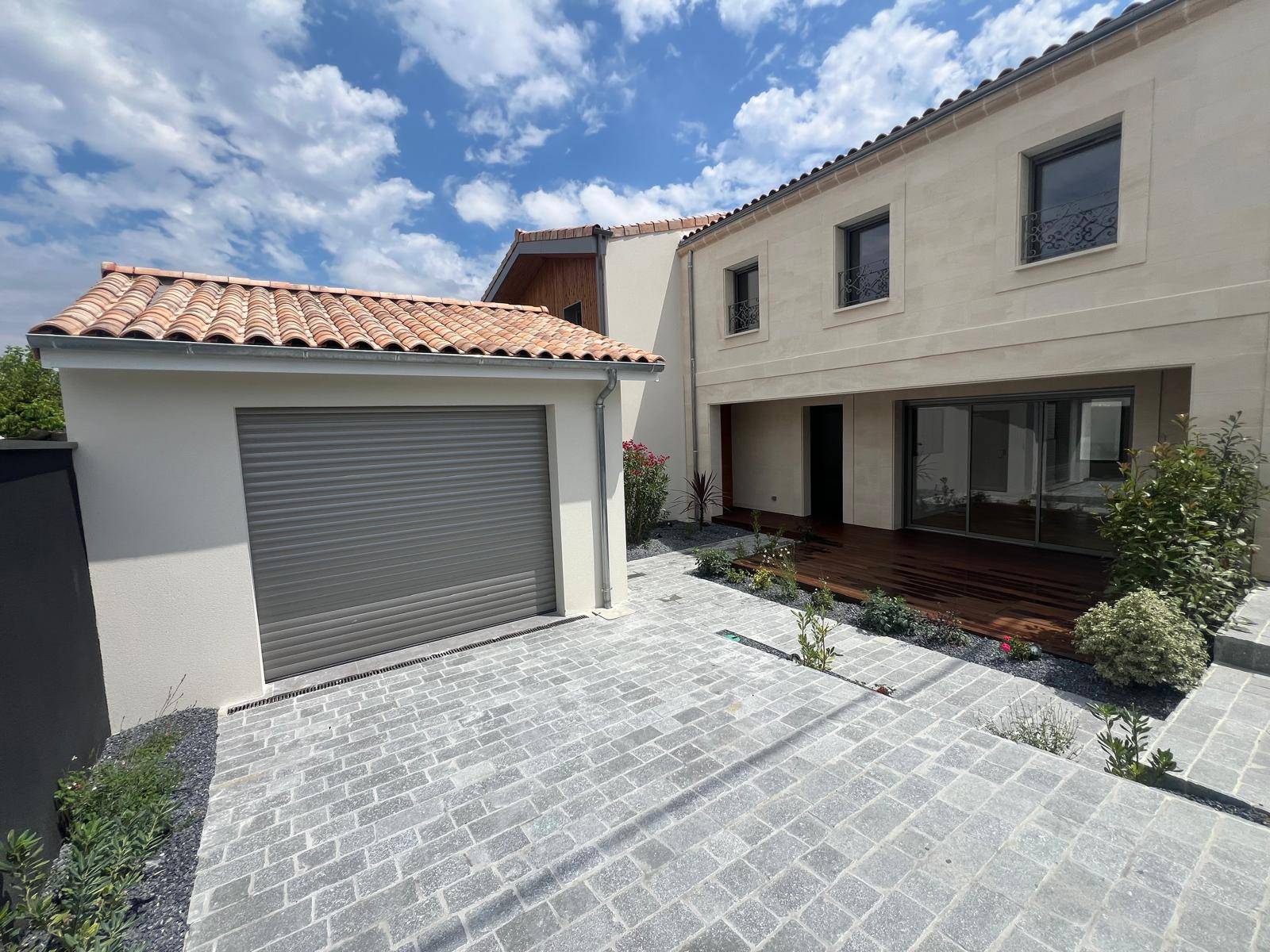 construction de deux maisons accolées à Mérignac proche de Bordeaux