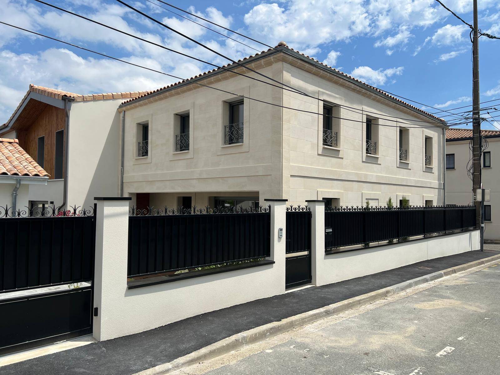 construction de deux maisons accolées à Mérignac proche de Bordeaux