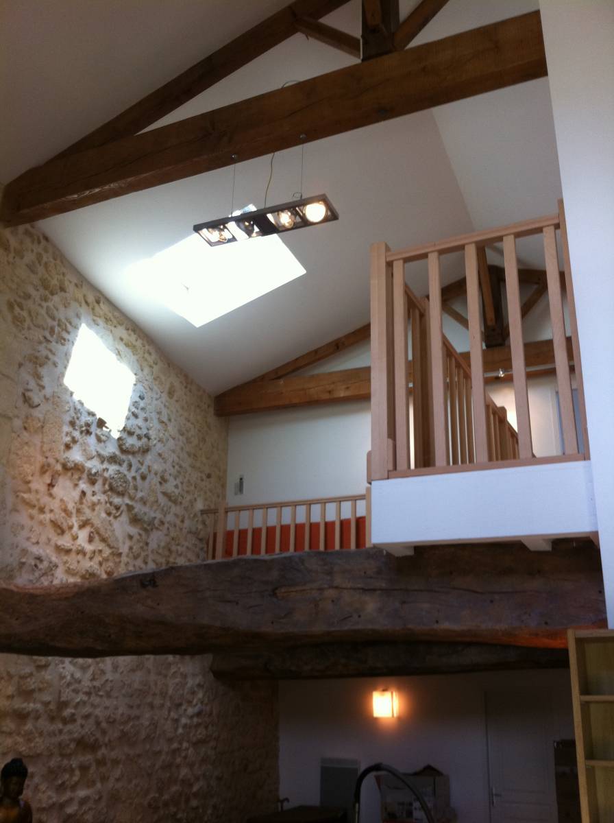 transformation d'un garage en atelier d'artiste en Gironde