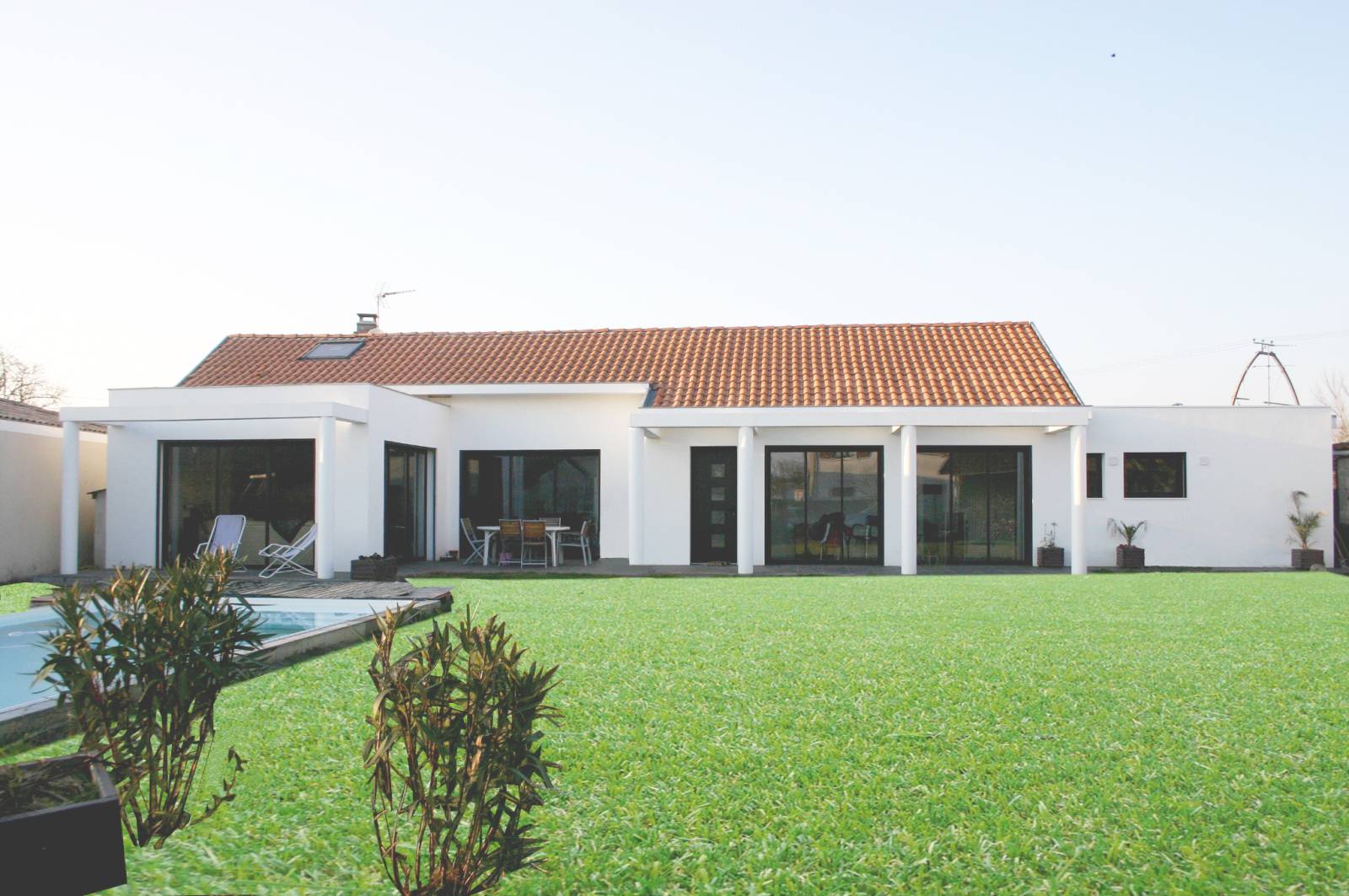 construction maison contemporraine sur le Bassin d'Arcachon proche de Bordeaux