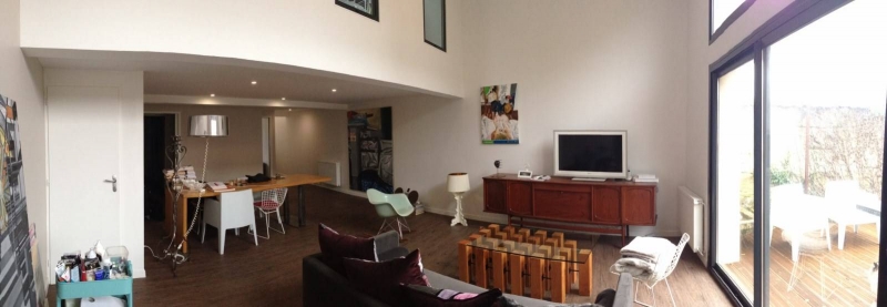 rénovation échoppe à bordeaux avec vide sur séjour