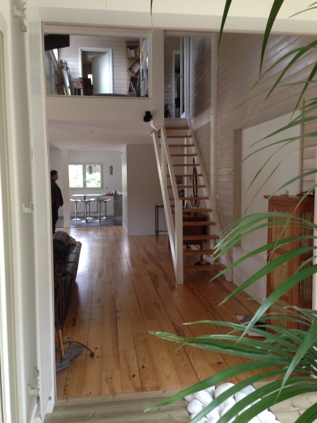 Construction maison ossature bois avec piscine  à Cestas proche de Bordeaux