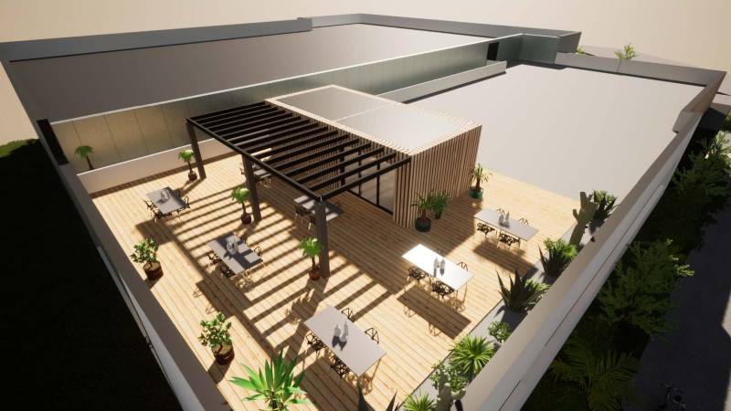 Architecte à Mérignac pour construction immeubles de bureaux et bâtiments tertiaires innovants en bois et metal avec roof top en Gironde 