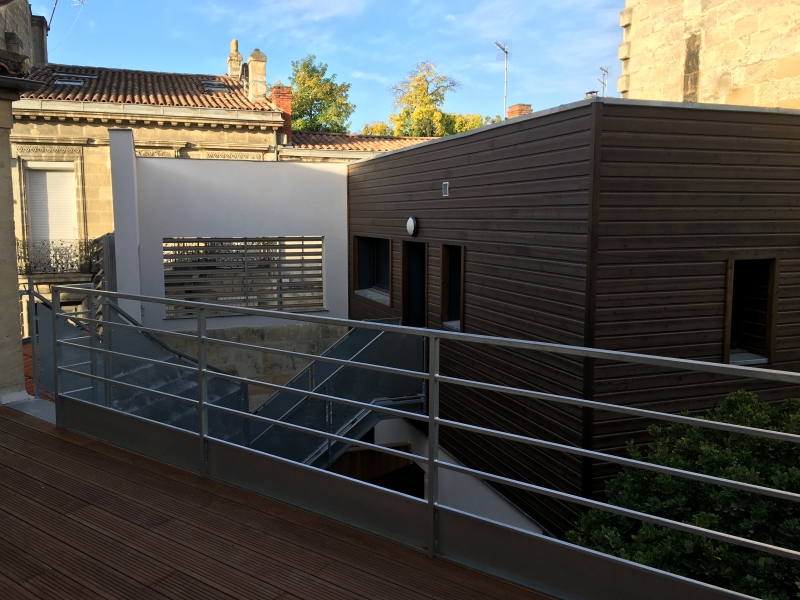 rénovation et surélévation échoppe à Bordeaux