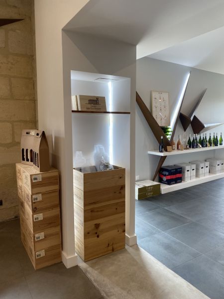architecte d'intérieur aménagement rénovation salle de dégustation proche de Bordeaux, libourne saint Emilion