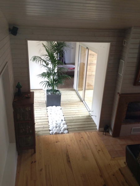 Construction maison ossature bois avec piscine  à Cestas proche de Bordeaux