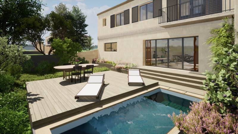 Construction d'une surélévation et aménagement d'un échoppe au Bouscat par un Cabinet d'Architecture 