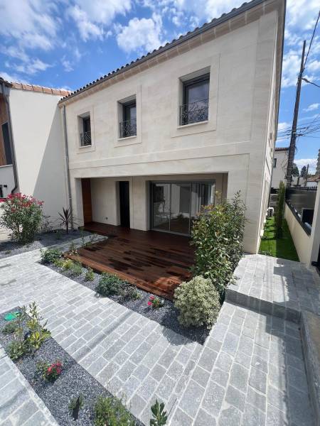 construction de deux maisons accolées à Mérignac proche de Bordeaux