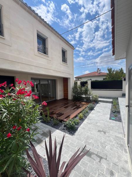 construction de deux maisons accolées à Mérignac proche de Bordeaux