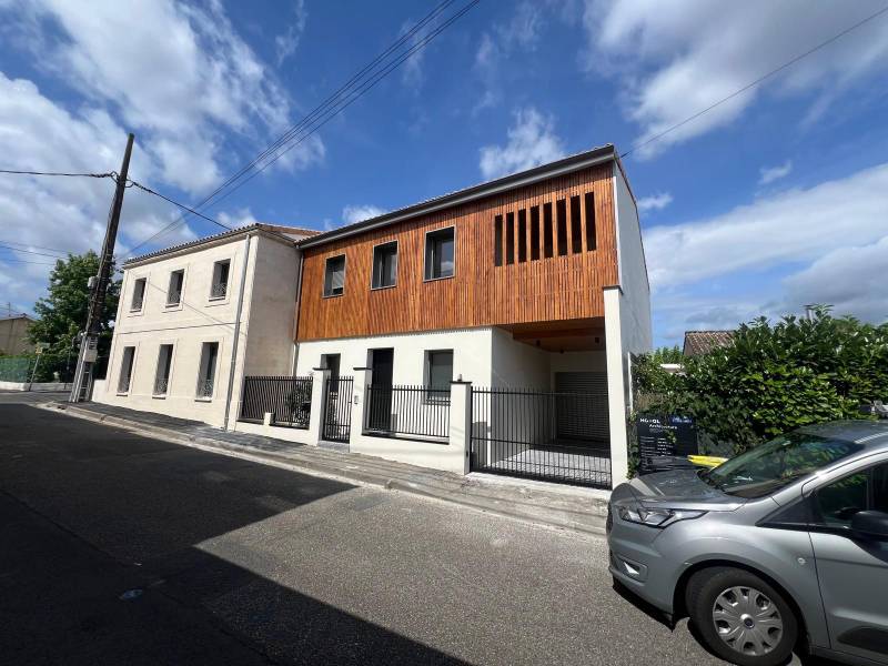 construction de deux maisons accolées à Mérignac proche de Bordeaux