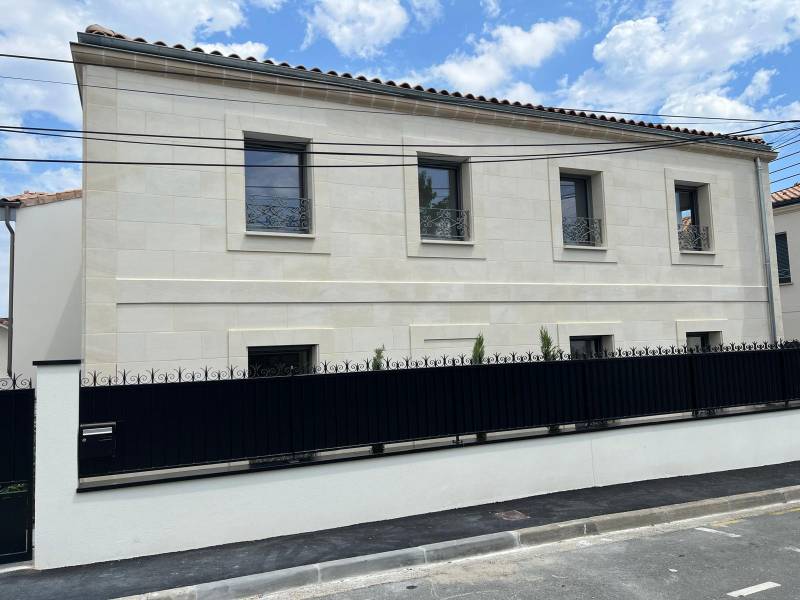 construction de deux maisons accolées à Mérignac proche de Bordeaux