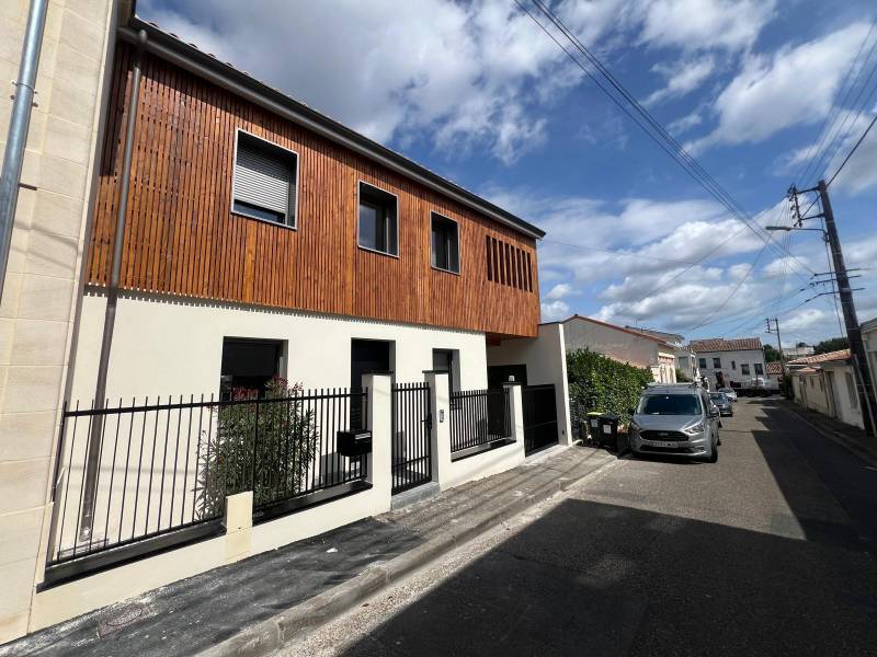 construction de deux maisons accolées à Mérignac proche de Bordeaux