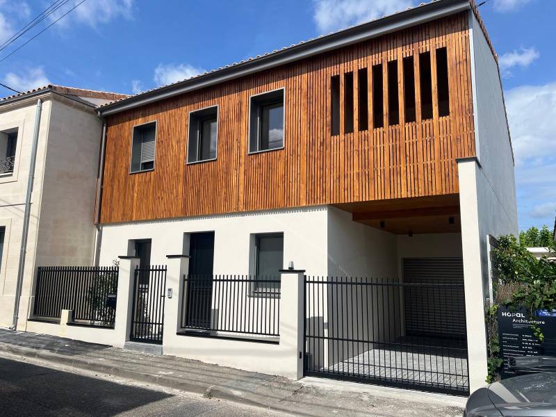 construction de deux maisons accolées à Mérignac proche de Bordeaux