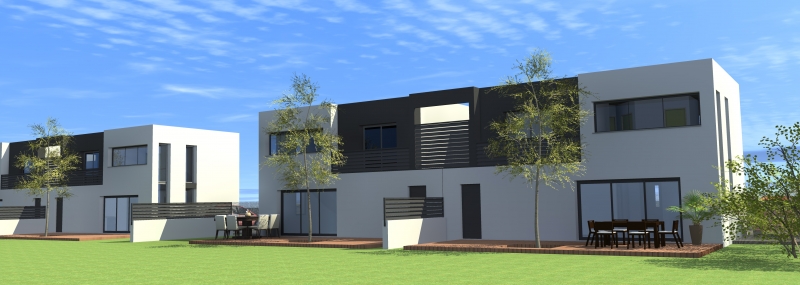 Architecte pour construction de maisons individuelles accolées à Parempuyre proche de Bordeaux en gironde