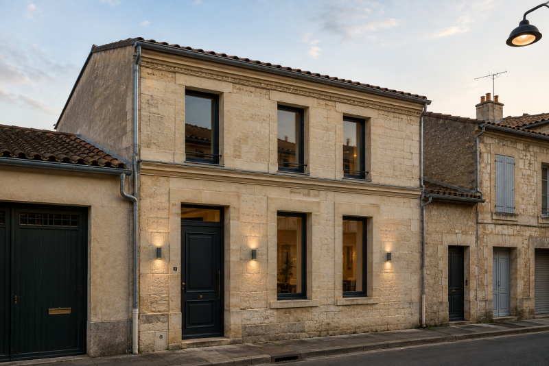 Architecte pour rénovation et surélévation d’une échoppe à Bordeaux